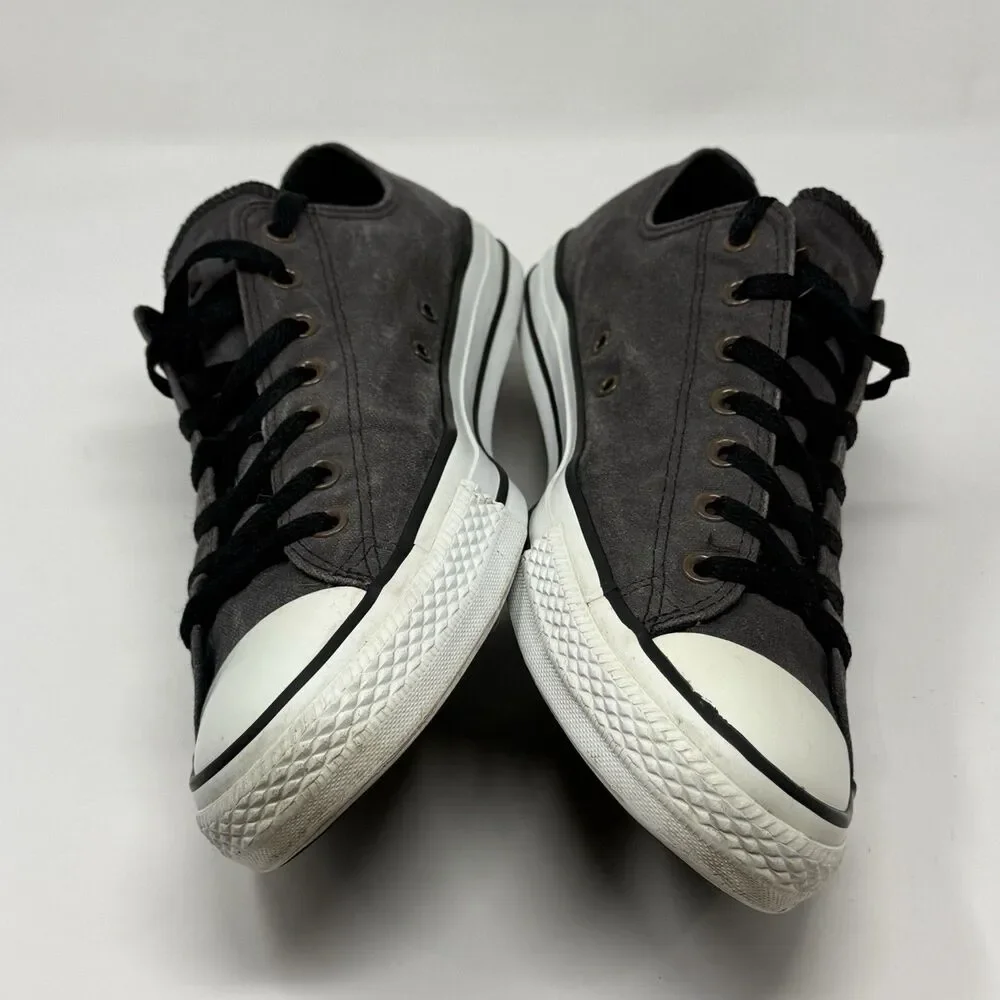 Converse All Star Low Sneakers Mens 13 Stonewashed Gray Canvas Studded Shoes - Picture 7 of 16